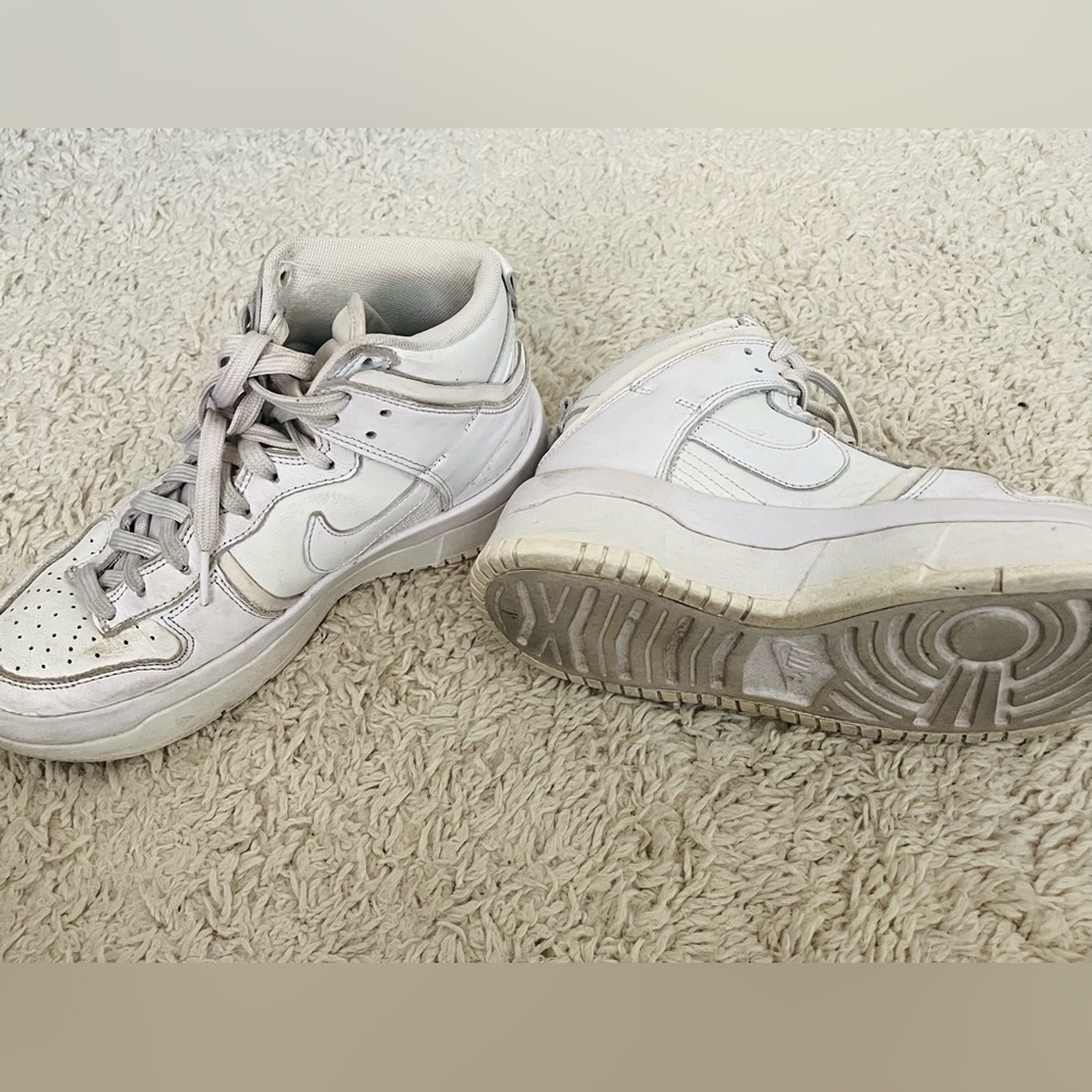 Kids White High-Top Sneakers